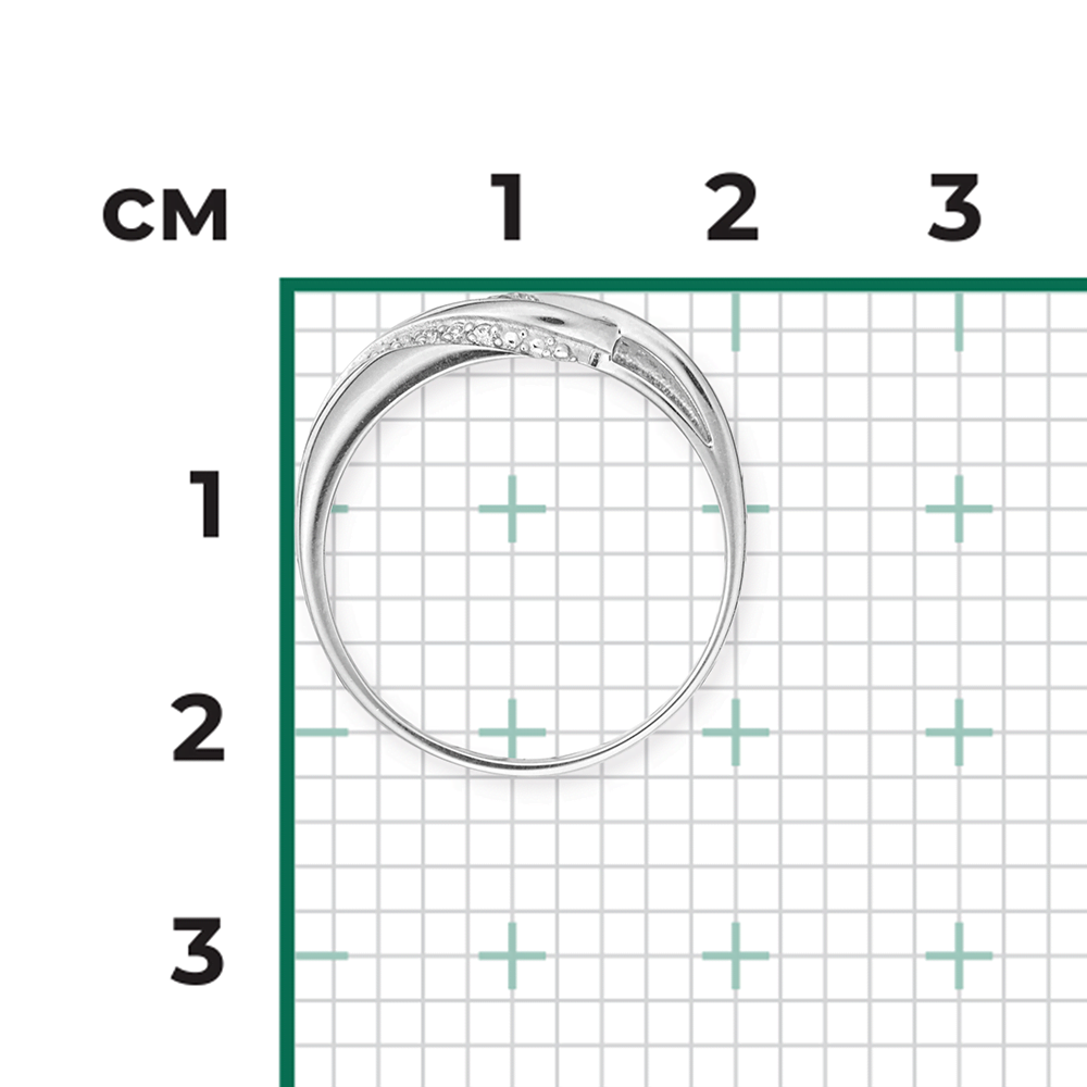 Кольцо из белого золота с бриллиантами 01-1602-00-101-1120-30
