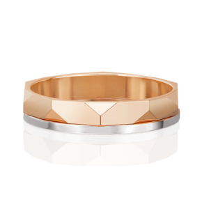 Обручальное кольцо из комбинированного золота с алмазной гранью 01-5691-00-000-1111