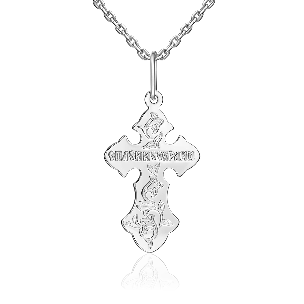 Православный крест из серебра 03-1699-00-000-0200