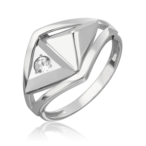 Кольцо из белого золота с натуральным топазом white 01-5622-00-201-1120