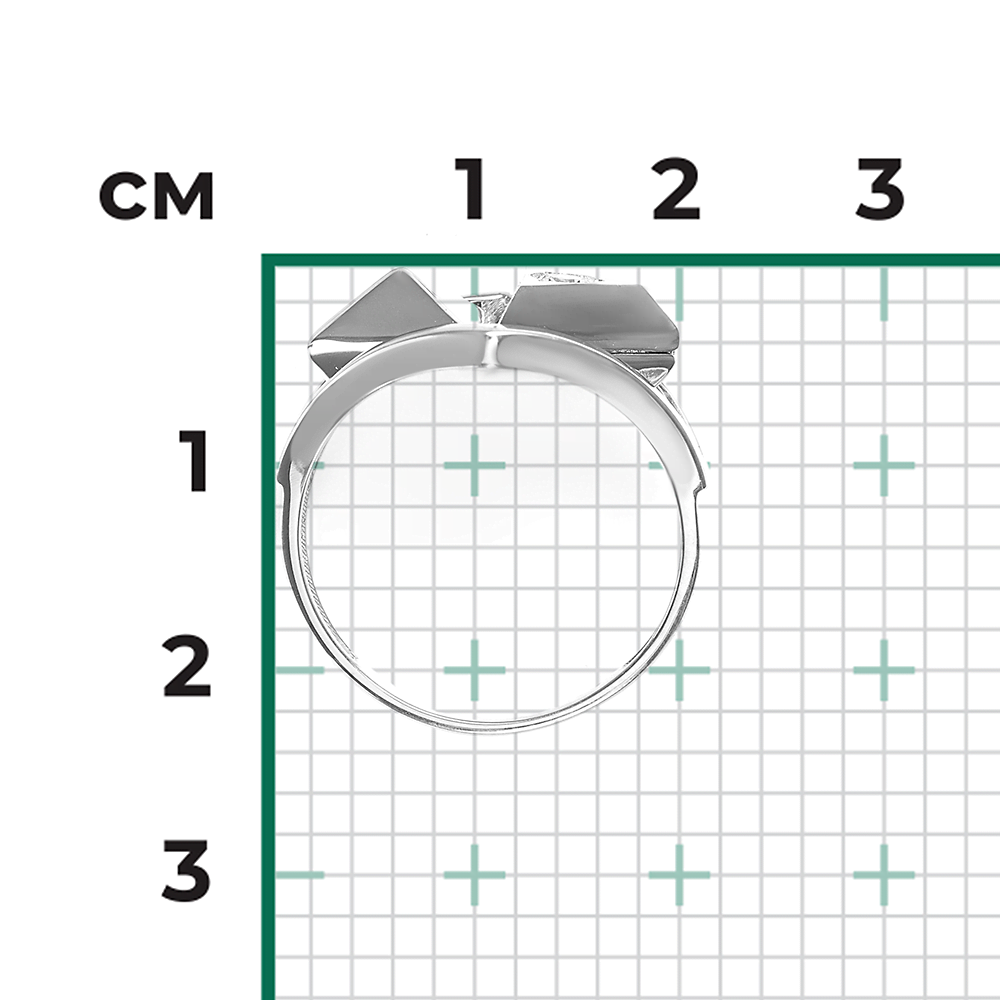 Кольцо из белого золота с натуральным топазом white 01-5622-00-201-1120