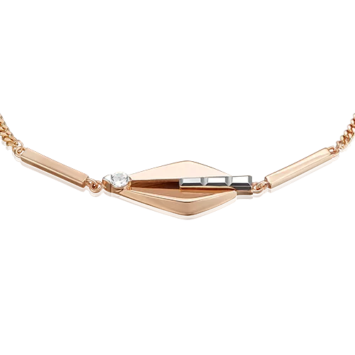 Браслет из комбинированного золота с натуральным топазом white 05-0742-00-201-1111