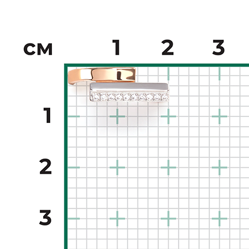 Кольцо из комбинированного золота с фианитами 01-5668-00-401-1111