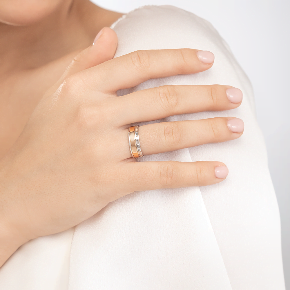 Обручальное кольцо из комбинированного золота 01-4995-00-000-1111