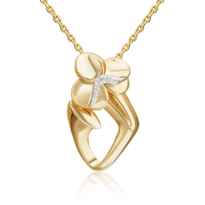 Подвеска из комбинированного золота с бриллиантами 03-3361-00-101-1121