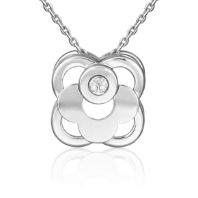 Подвеска из белого золота с бриллиантами 03-3372-00-101-1120