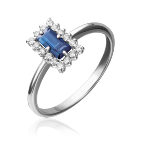 Кольцо из серебра с фианитами 01-1514-00-404-0200