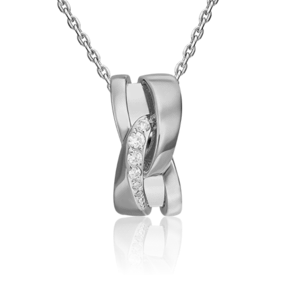 Подвеска из белого золота с фианитами 03-3139-00-401-1120-03