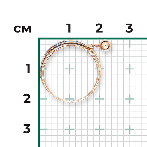 Кольцо из комбинированного золота с фианитами 01-5279-00-401-1111-24