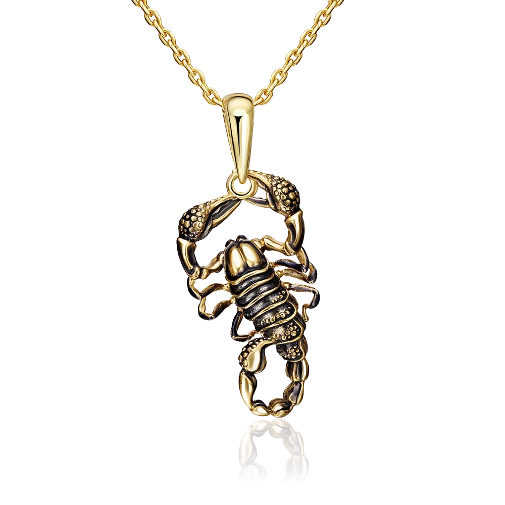 Подвеска «Скорпион» из лимонного золота с эмалью 03-2929-00-000-1130-59