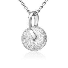 Подвеска из белого золота с бриллиантами 03-0075-00-101-1120-30