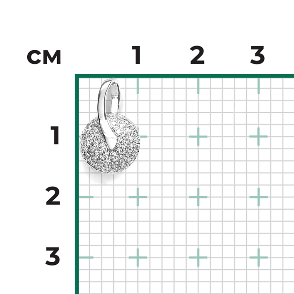 Подвеска из белого золота с бриллиантами 03-0075-00-101-1120-30