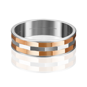 Обручальное кольцо из комбинированного золота 01-4904-01-000-1111-54