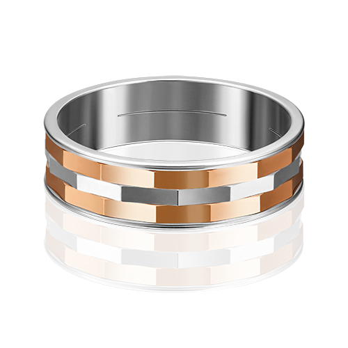 Обручальное кольцо из комбинированного золота 01-4904-01-000-1111-54