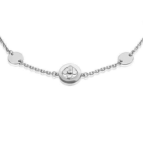 Браслет на ногу из белого золота с бриллиантом 05-0736-00-101-1120