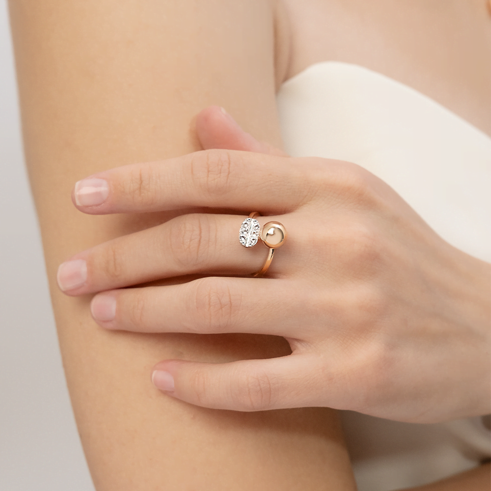 Кольцо из комбинированного золота с натуральными топазами white 01-5563-00-201-1111