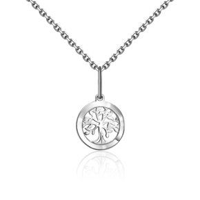 Подвеска «Древо жизни» из белого золота