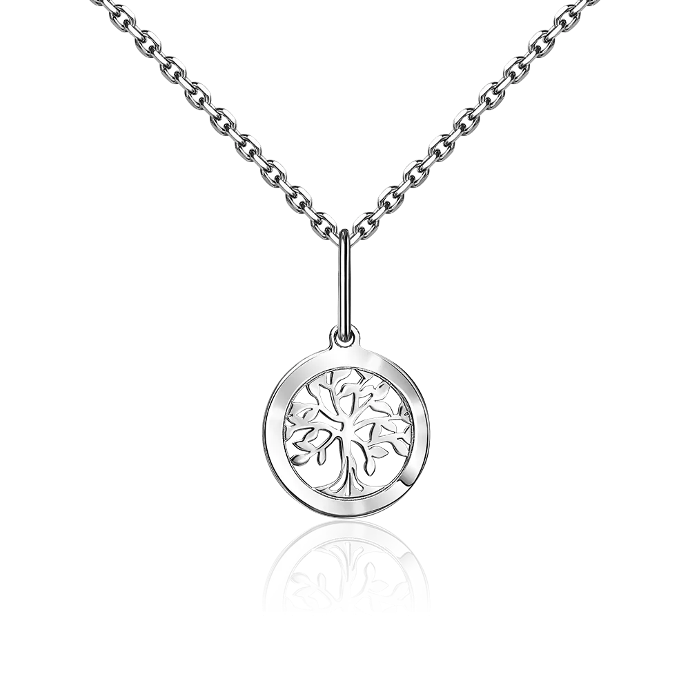 Подвеска «Древо жизни» из белого золота 03-3028-00-000-1120