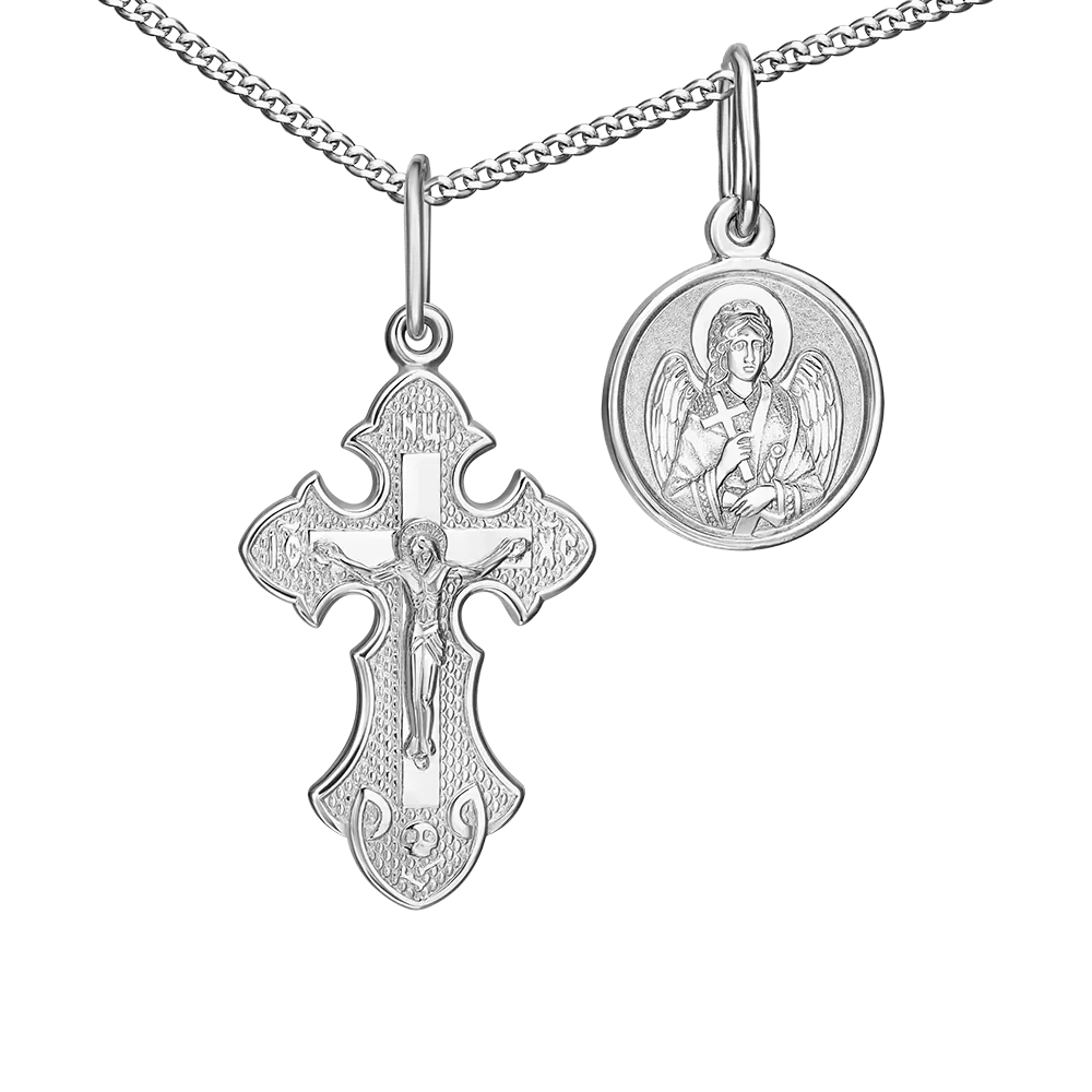 Подарочный крестильный комплект из серебра 15-0011-00-000-0200