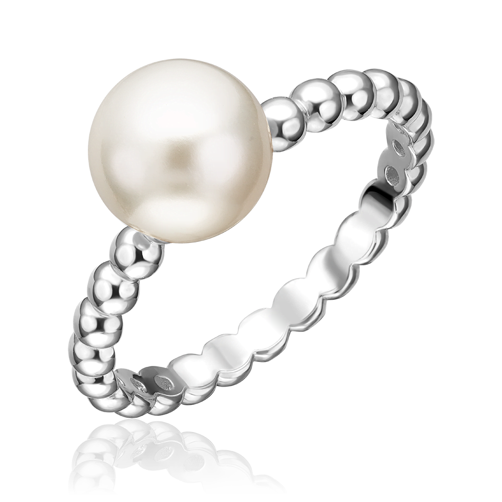Кольцо из серебра с жемчугом культивированным 01-5963-00-301-0200