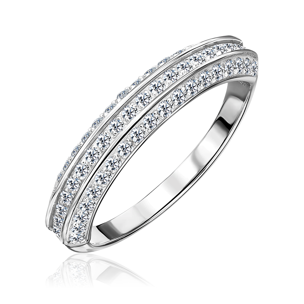 Кольцо из серебра с фианитами 01-3933-00-401-0200