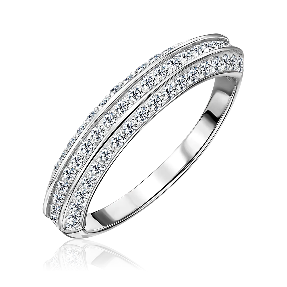 Кольцо из серебра с фианитами 01-3933-00-401-0200