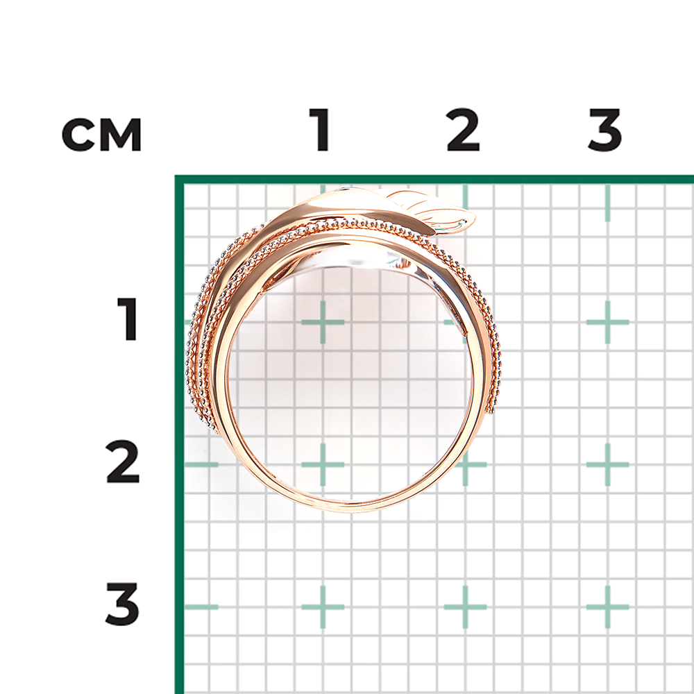 Кольцо из красного золота 01-5110-00-000-1110-48