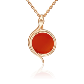 Подвеска «Магия заката» из красного золота с сердоликом 03-3609-00-748-1110