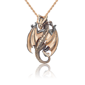 Подвеска «Дракон» из красного золота 03-3486-00-000-1110