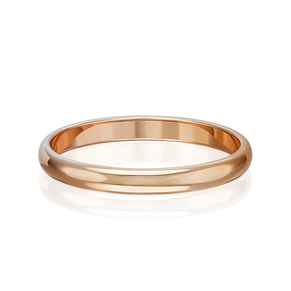 Обручальное кольцо из красного золота 01-3387-00-000-1110-11