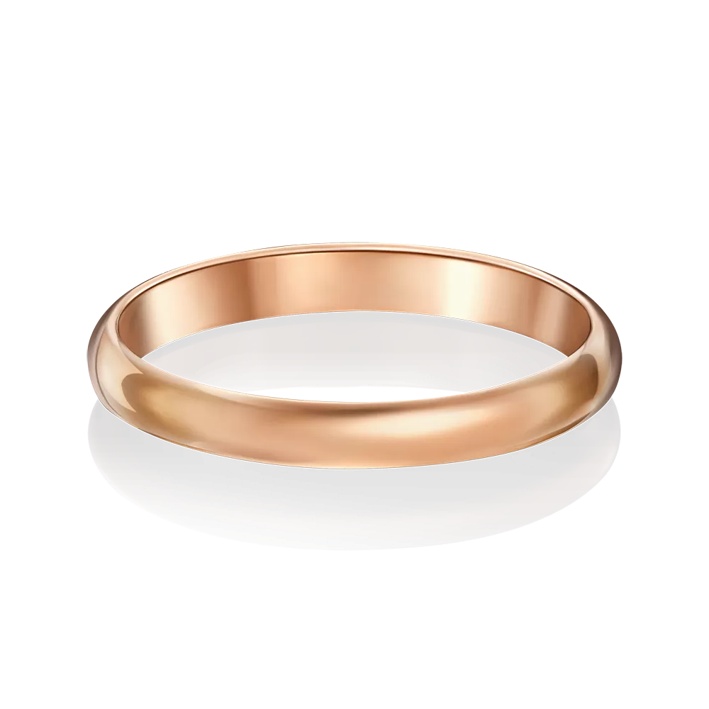 Обручальное кольцо из красного золота 01-3389-00-000-1110-11