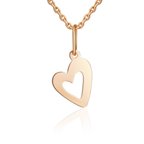 Подвеска «Сердце» из красного золота 03-3663-00-000-1110