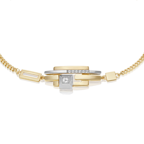 Браслет из комбинированного золота с натуральными топазами white 05-0750-00-201-1121