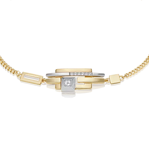 Браслет из комбинированного золота с натуральными топазами white 05-0750-00-201-1121