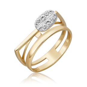 Кольцо из комбинированного золота с натуральными топазами white 01-5567-00-201-1121