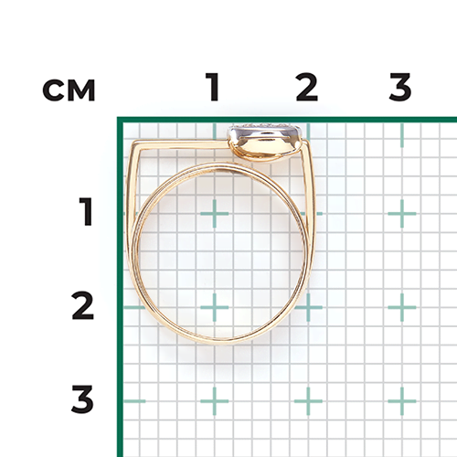 Кольцо из комбинированного золота с натуральными топазами white 01-5567-00-201-1121