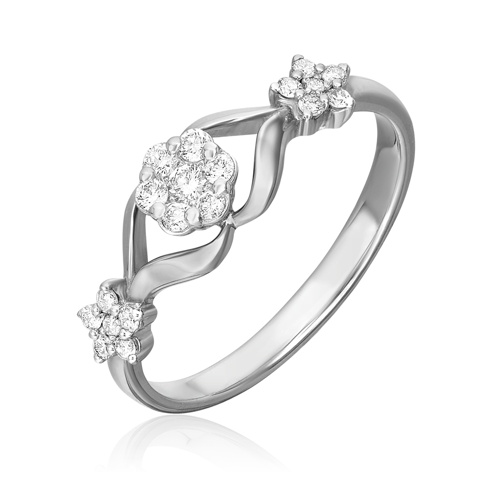 Кольцо из белого золота с бриллиантами 01-1554-00-101-1120-30