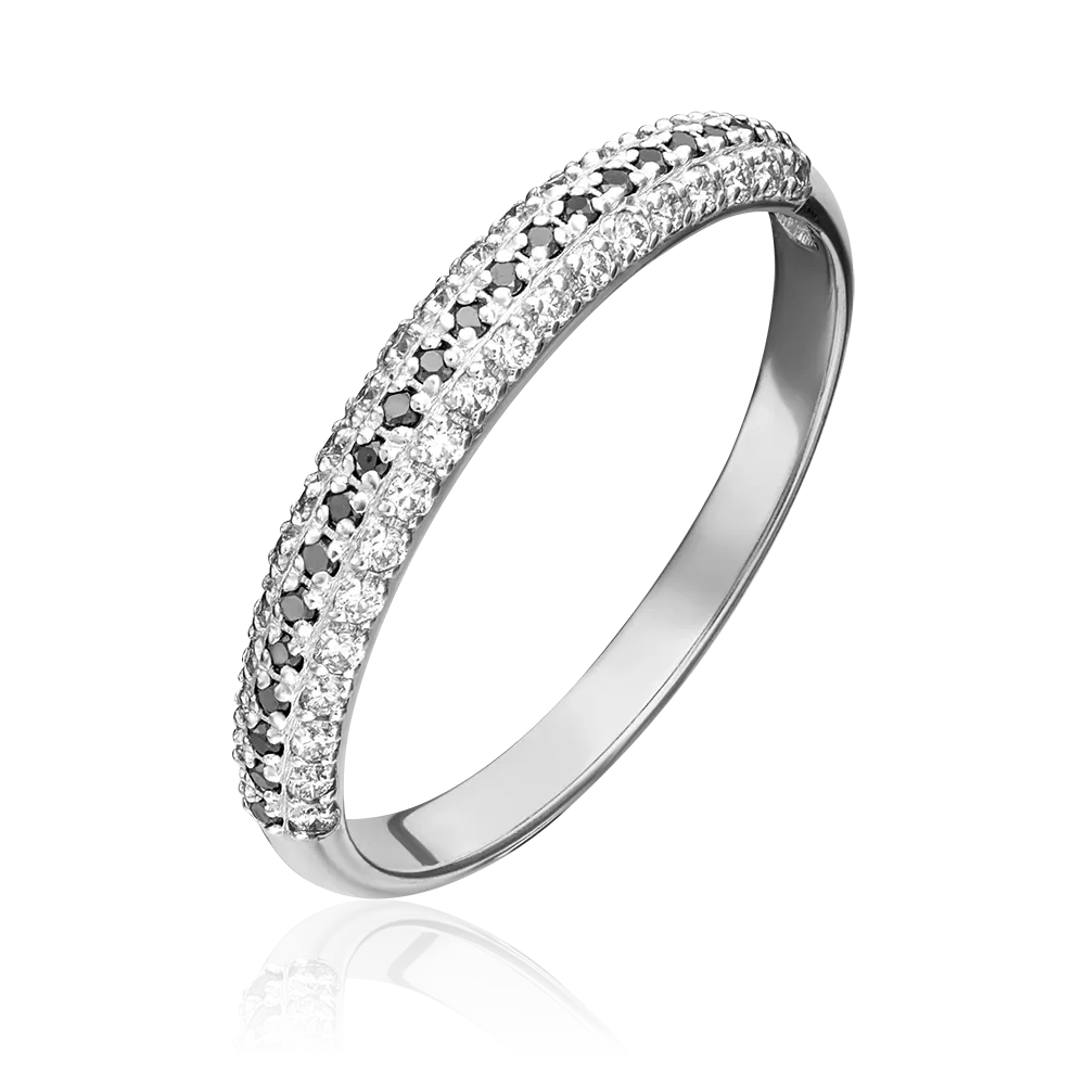 Кольцо из белого золота с бриллиантами 01-1479-00-108-1120-30