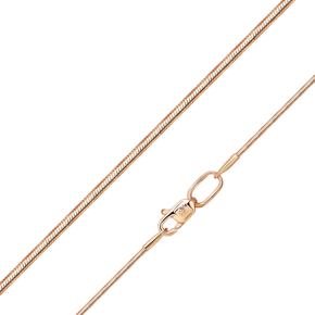 Цепь из красного золота с алмазной гранью (плетение «Снейк») 21-1009-025-1110-17