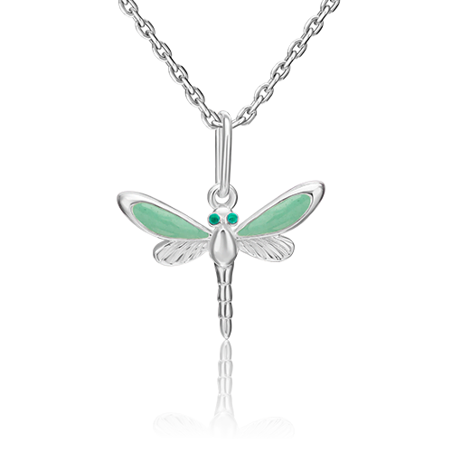 Подвеска «Стрекоза» из серебра с эмалью 03-3188-02-000-0200-71