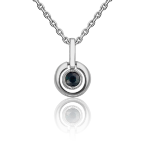 Подвеска из платины с сапфиром 03-3089-00-102-2100-30