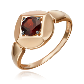 Кольцо из красного золота с гранатом 01-5827-00-204-1110