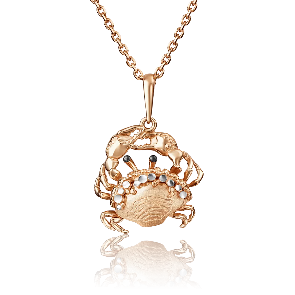 Подвеска «Краб» из красного золота 03-2877-00-000-1110-48