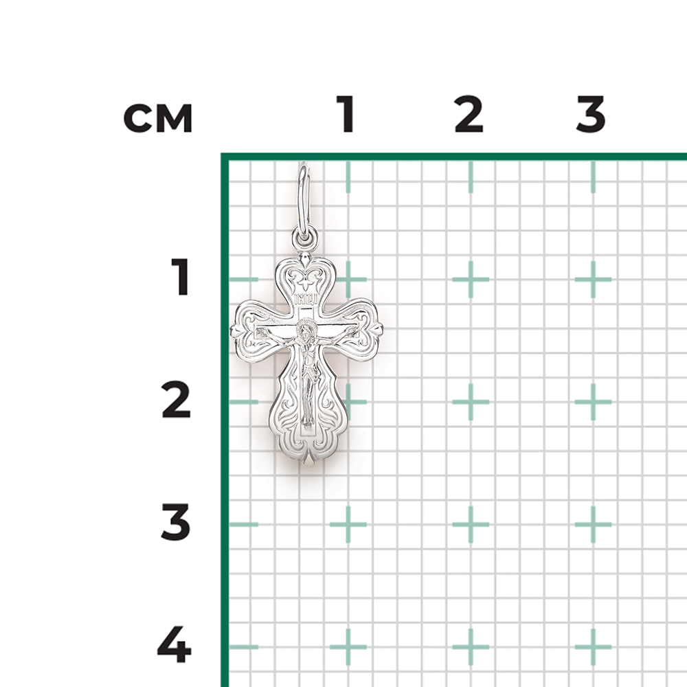 Православный крест из серебра 03-1662-00-000-0200