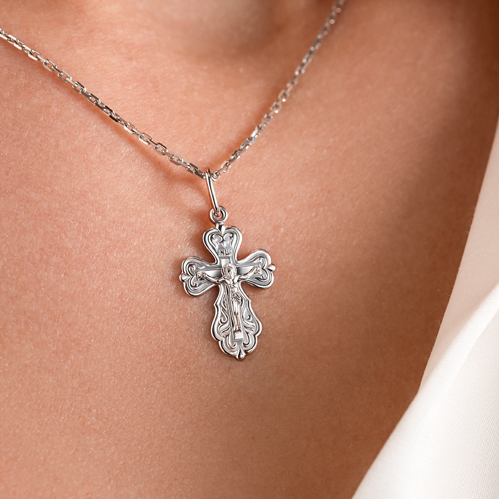 Православный крест из серебра 03-1662-00-000-0200