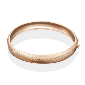 Браслет жесткий из красного золота с алмазной гранью 05-0532-02-000-1110-04