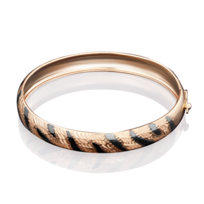 Браслет жесткий из красного золота с алмазной гранью 05-0532-04-000-1110-04