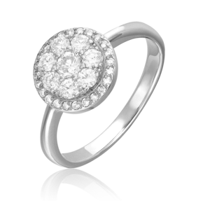 Кольцо из белого золота с бриллиантами 01-1318-00-101-1120-30