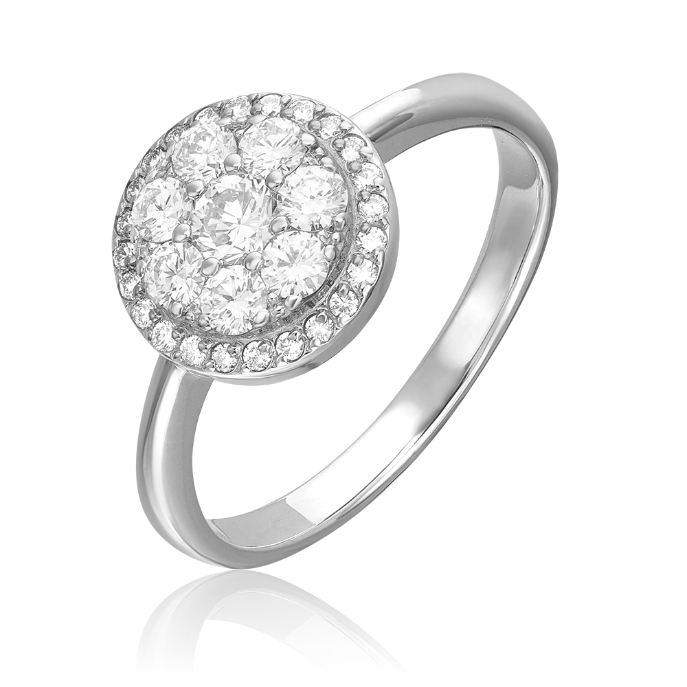 Кольцо из белого золота с бриллиантами 01-1318-00-101-1120-30