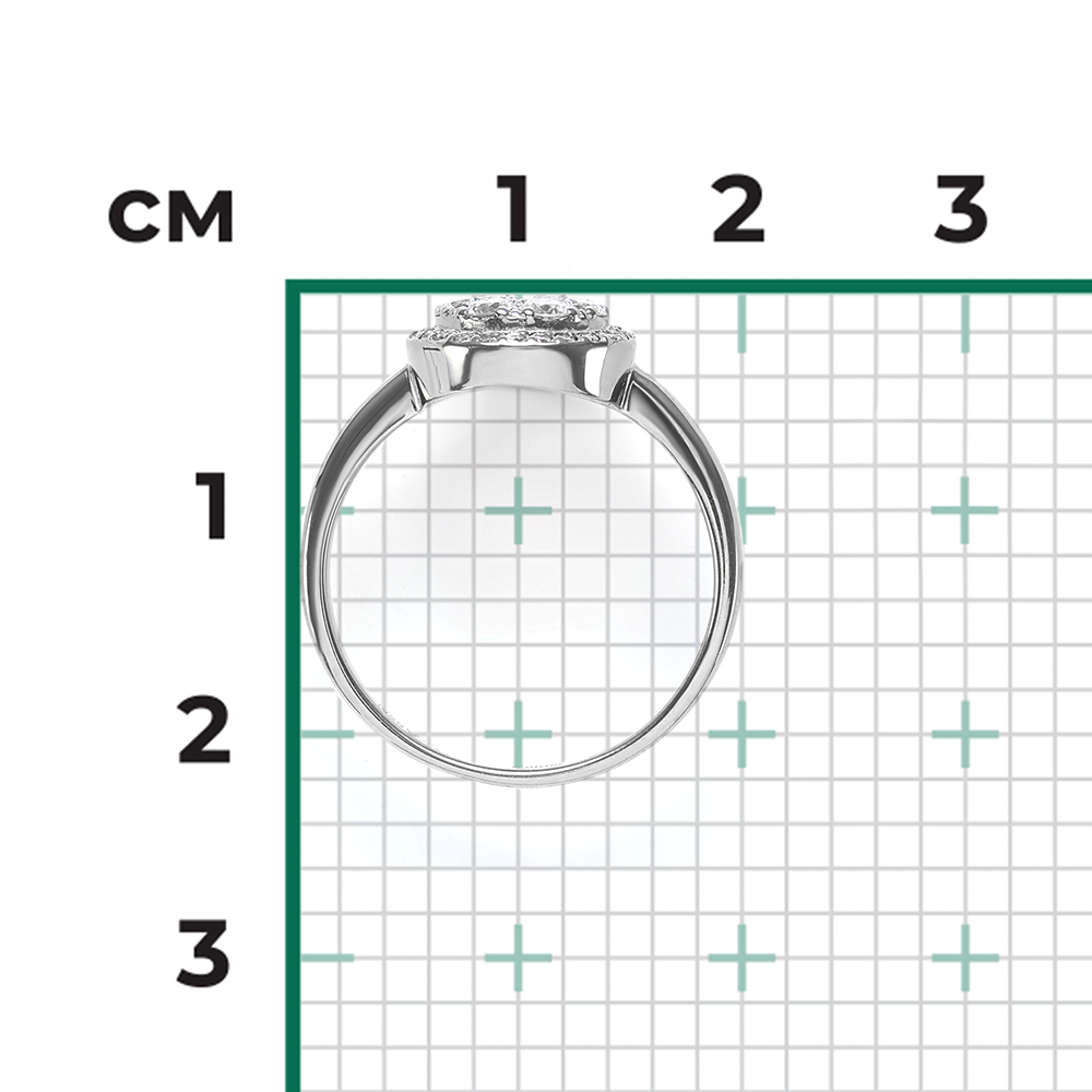 Кольцо из белого золота с бриллиантами 01-1318-00-101-1120-30
